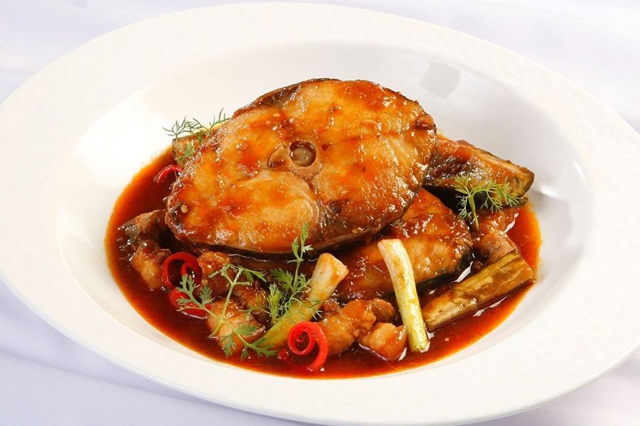 Braised Fish with Gao Fruit