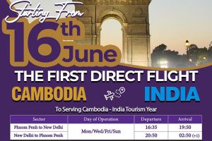 direct flight from cambodia to india