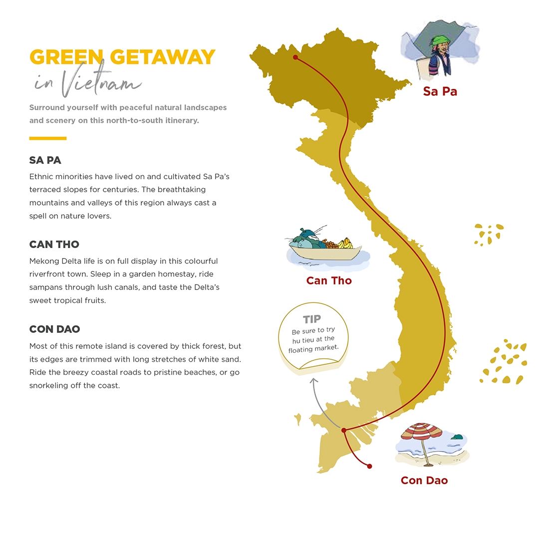 Vietnam Green Getaway Maps