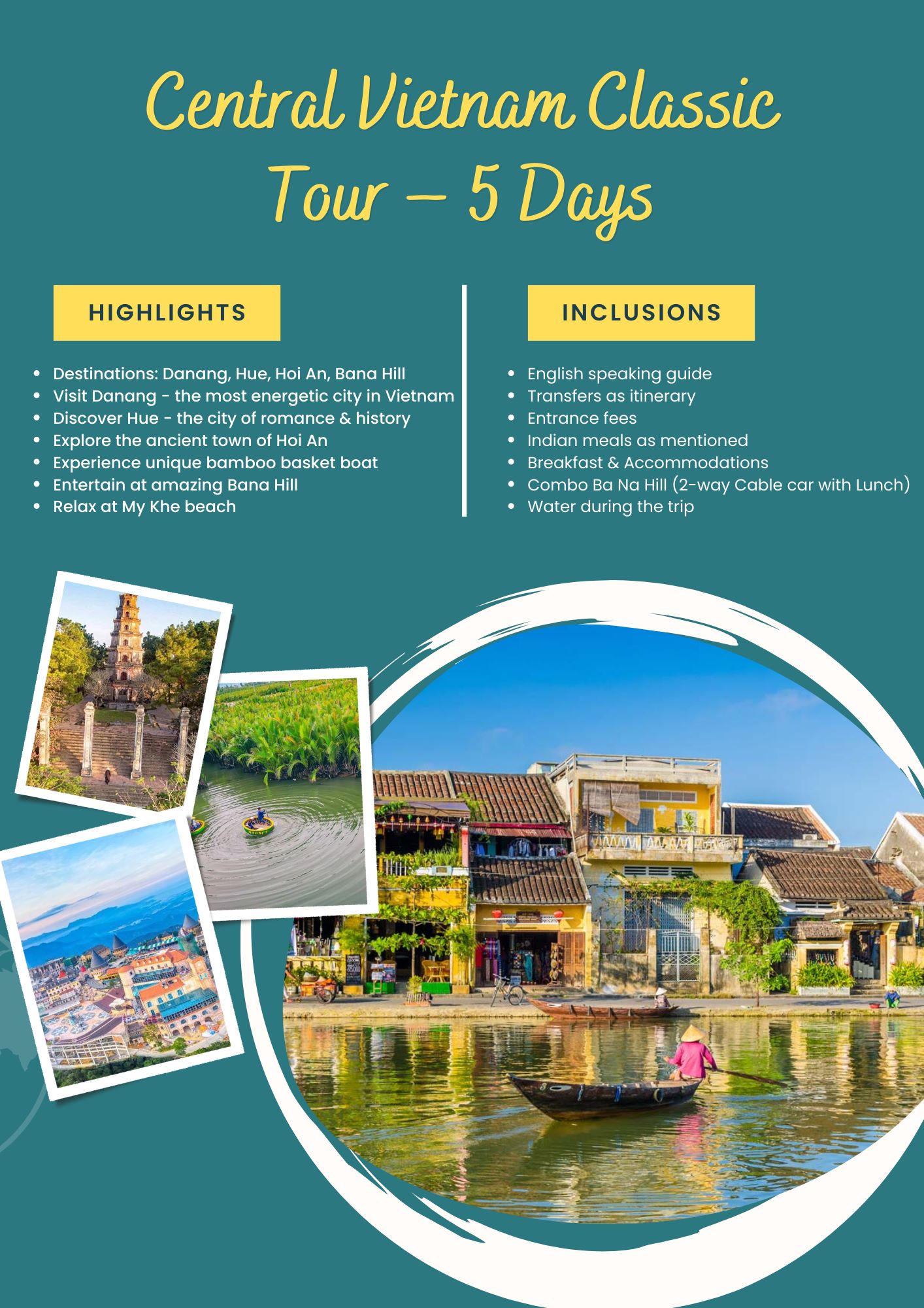 Central Vietnam Classic Tour – 5 Days