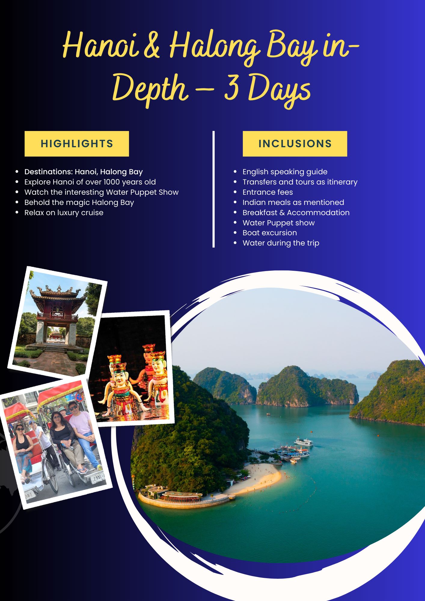 Hanoi & Halong Bay in-Depth – 3 Days