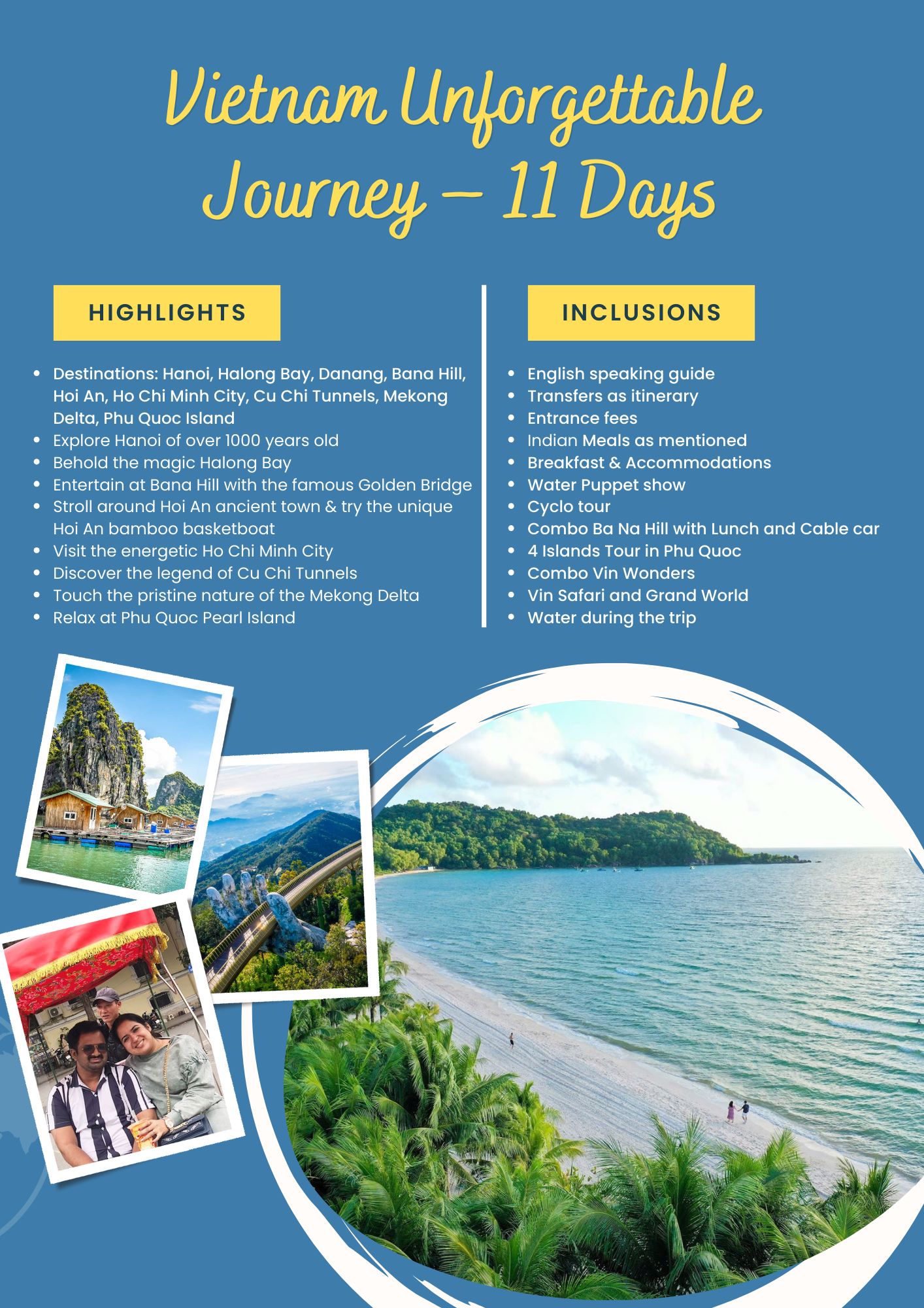 Vietnam Unforgettable Journey – 11 Days