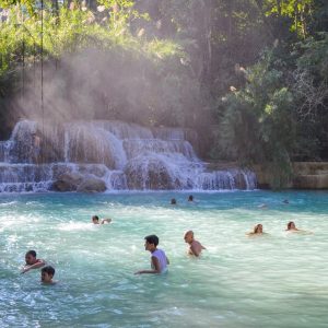 Kuangsi Waterfall - laos trips