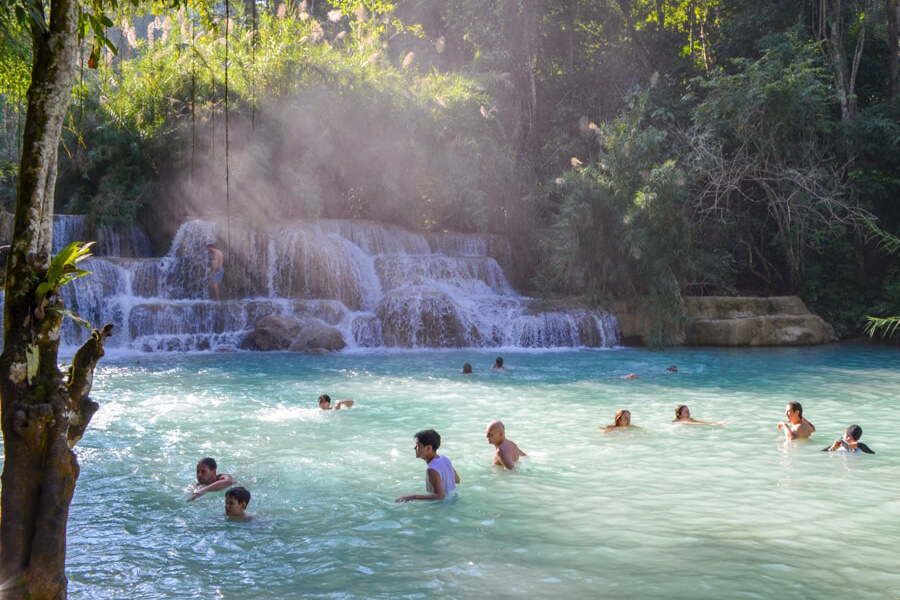 Kuangsi Waterfall - laos trips Kuangsi Waterfall - laos trips