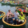 bamboo basket boat - vietnam tours
