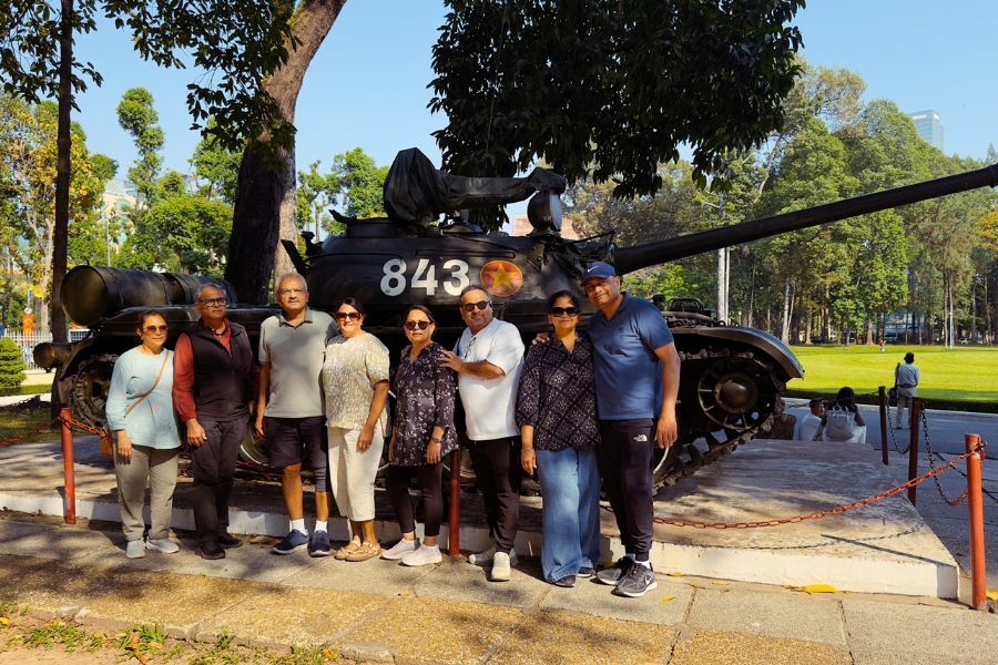 Indian group at War Remnants Museum Ho Chi Minh