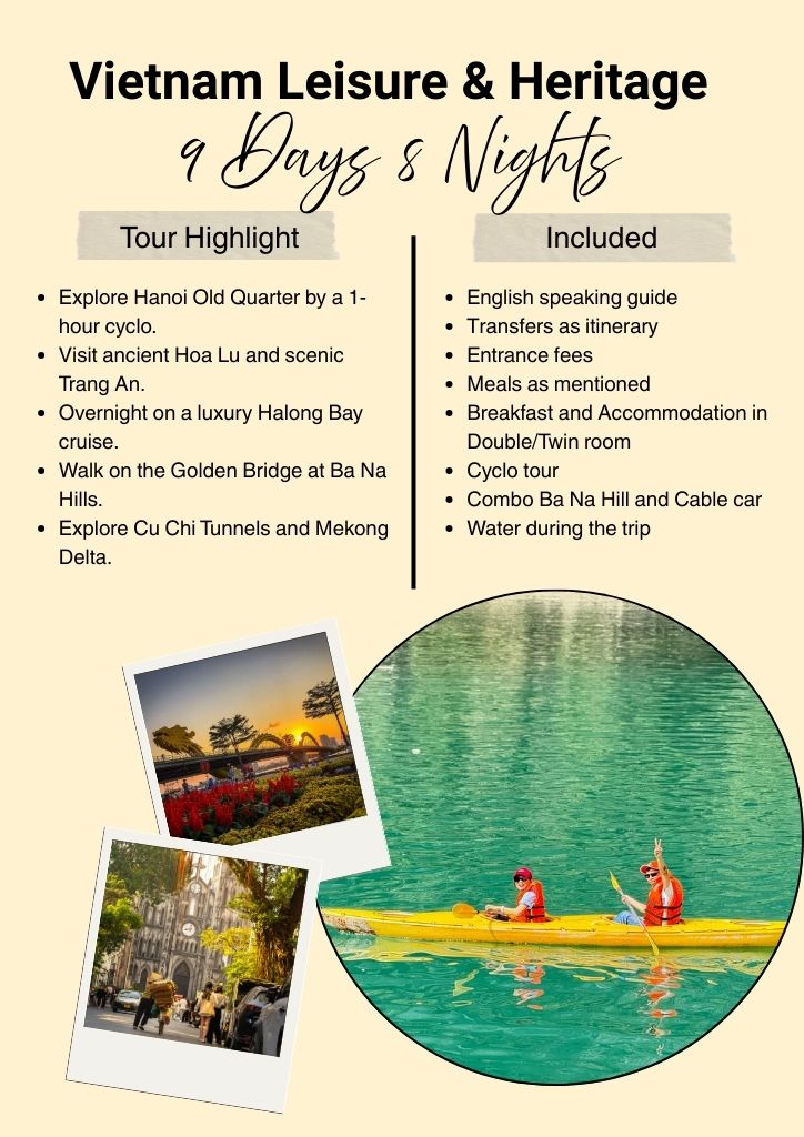Vietnam Highlights 9 Days & Halong Bay Cruise