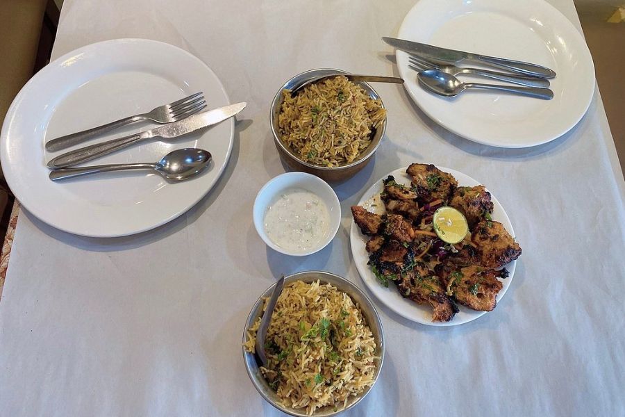 Interior of Khazaan Indian Halal Restaurant