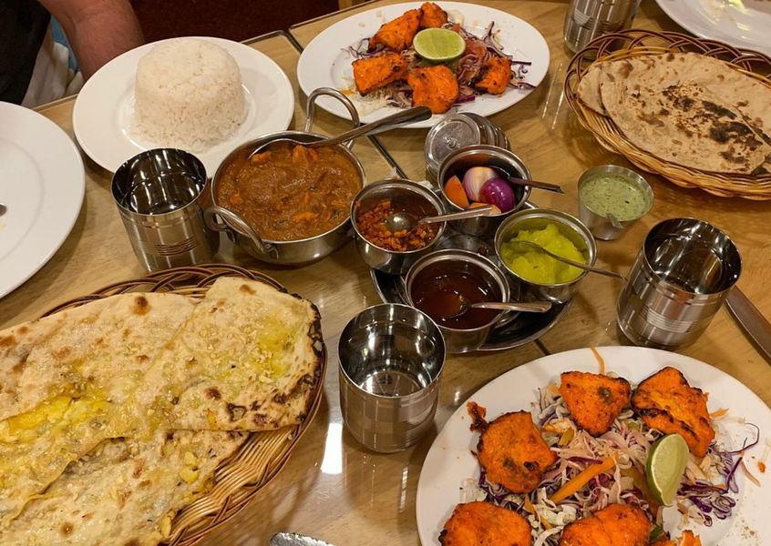 Tandoori platter and naan at Baba's Kitchen Restaurant HCMC