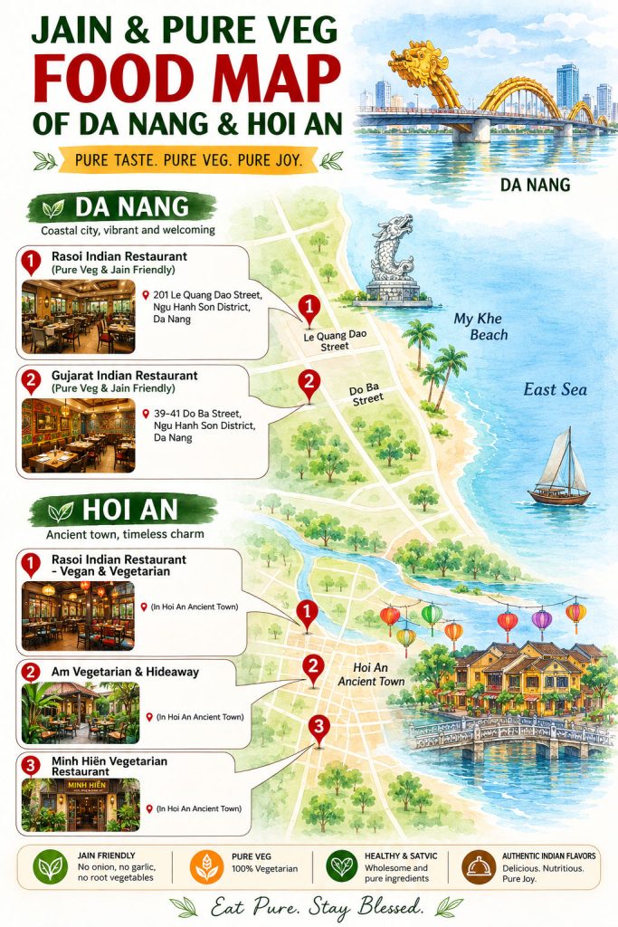 Da Nang - Hoi An jain food map