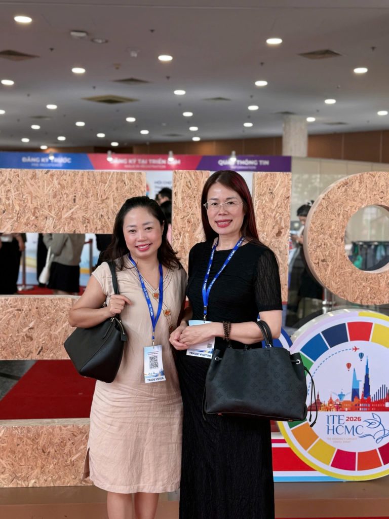 Mrs. Thu Ha Nguyen and Mrs. Jeanny Duong at ITE HCMC
