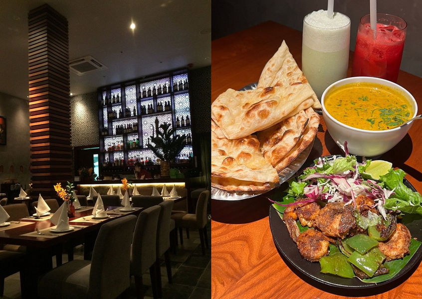 Tandoor Indian Restaurant HCMC dining room and kebab platter