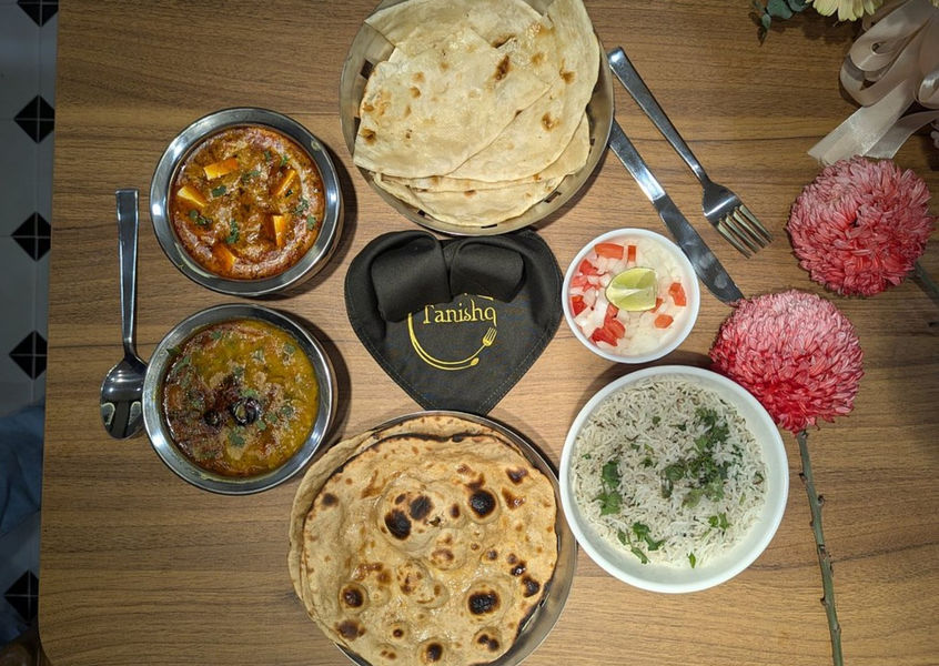 Thali platter at Tanishq Indian Vegetarian Restaurant HCMC